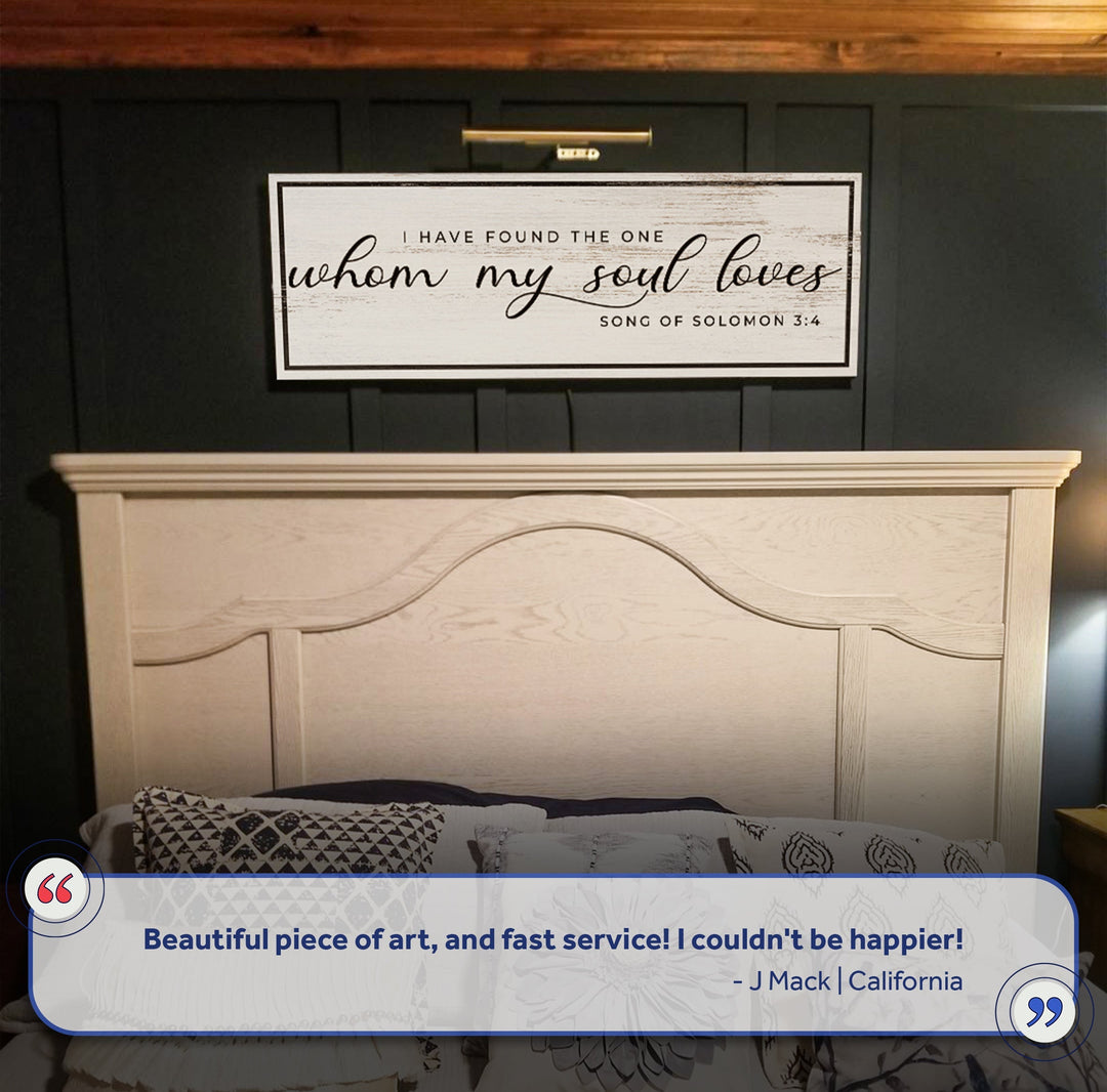 Song of Solomon 3:4 - 'I Have Found The One' - Inspirational Christian Wall Art