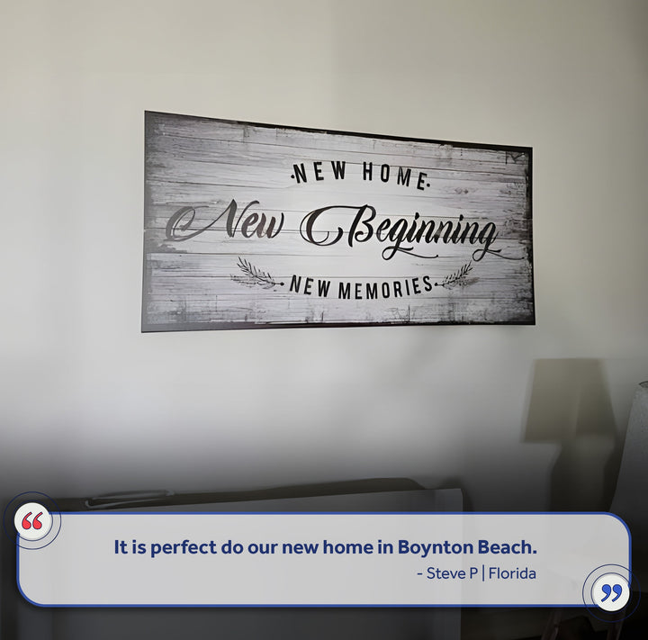 New Home, New Beginning Sign IV
