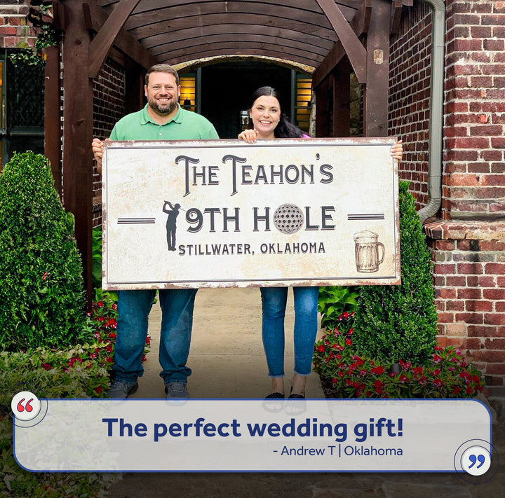 19th Hole Golf Personalized Sign