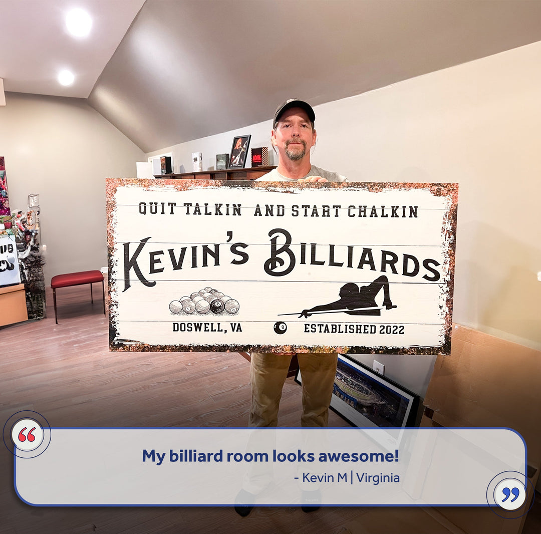 Billiards Room Sign II