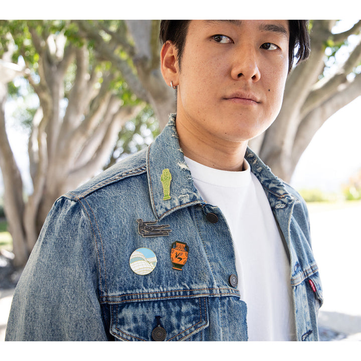 Getty Curve Enamel Pin