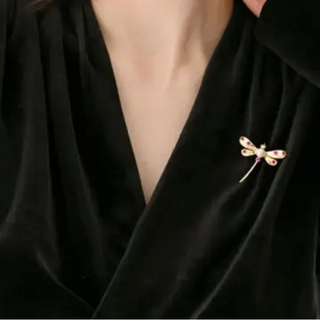 Golden Enchanted Dragonfly Brooch