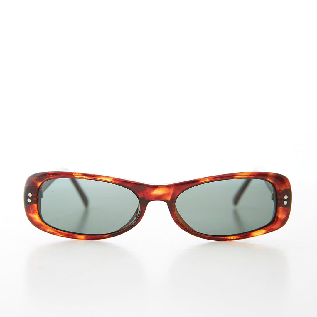 Small Fit Mod Rectangle Vintage Sunglasses - Velez