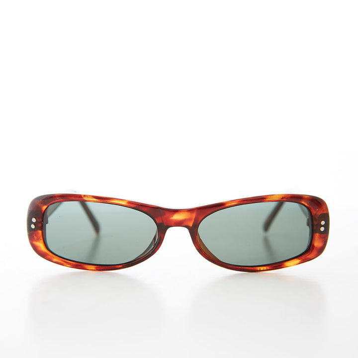 Small Fit Mod Rectangle Vintage Sunglasses - Velez