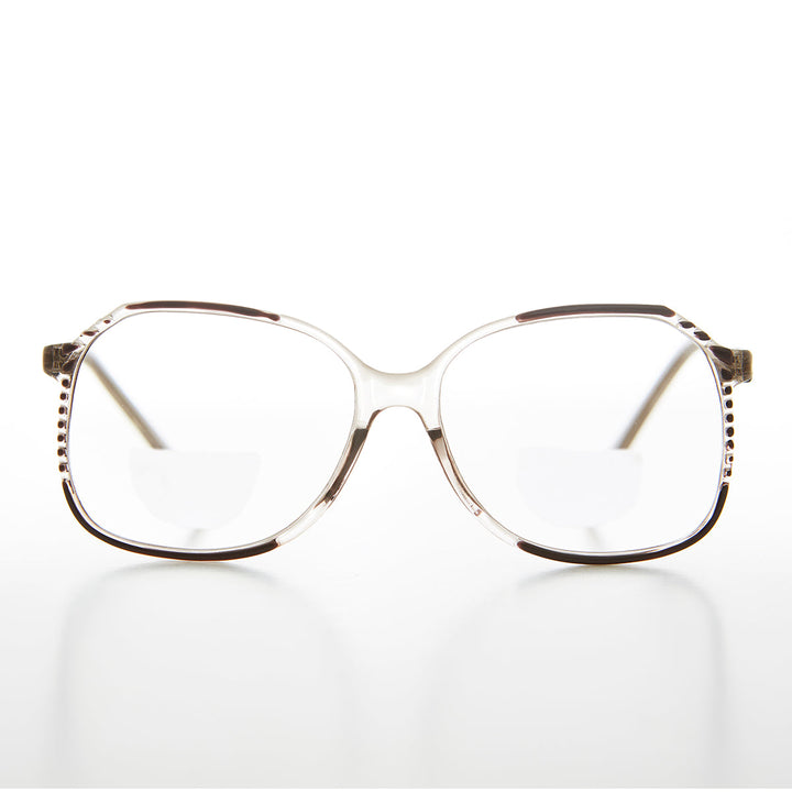 Square Retro Optical Quality Bifocal Reader - Wang
