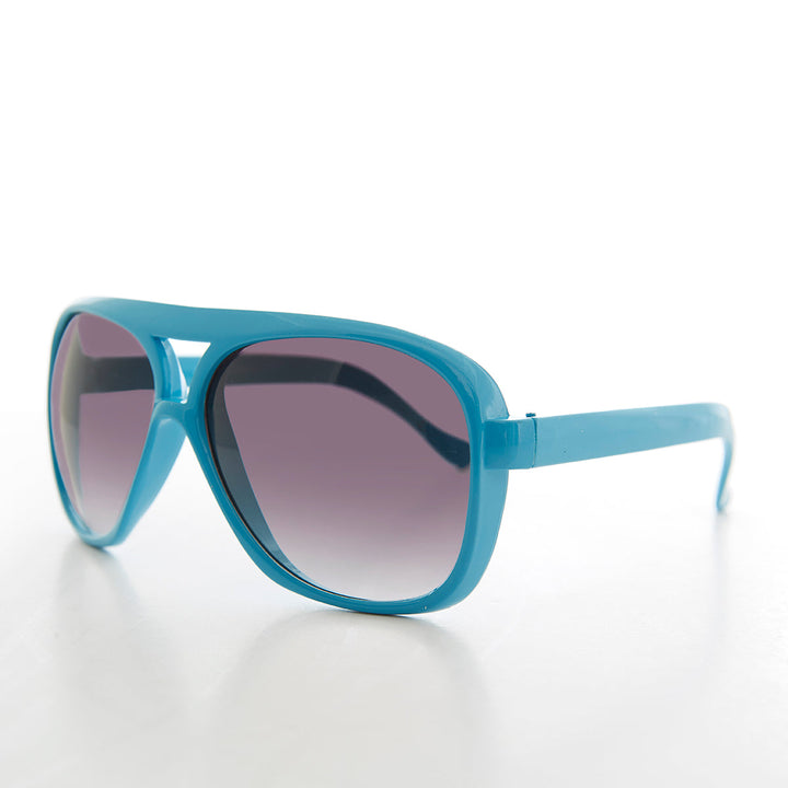 Square Colorful Aviator Deadstock Sunglasses - Wave