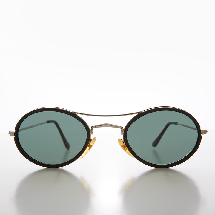 Oval Pilot Style Vintage Sunglasses - Welch