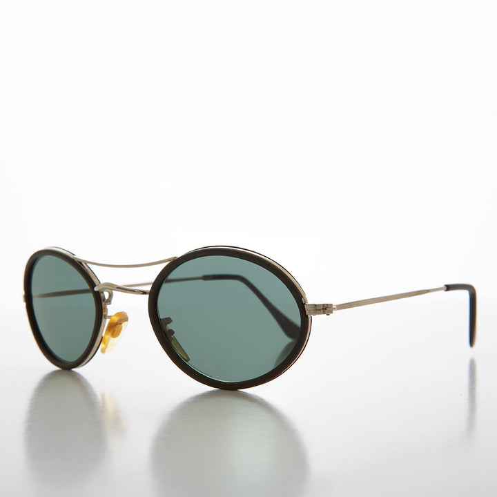 Oval Pilot Style Vintage Sunglasses - Welch