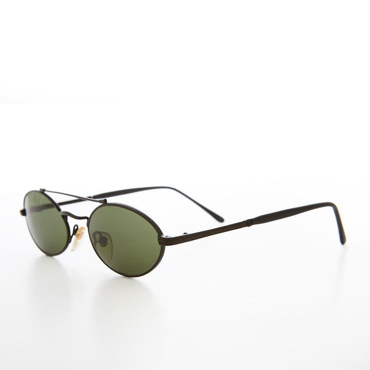 Gothic Oval Steampunk Vintage Sunglasses - Wink