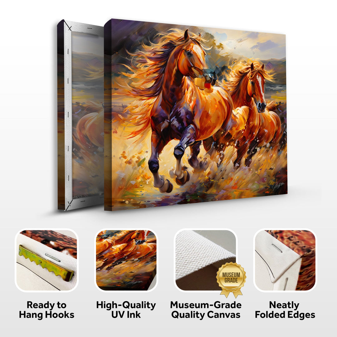 Canvas Print: "Majestic Gallop"
