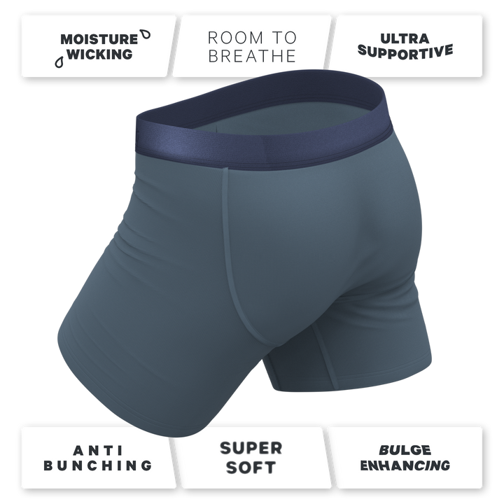 The Wake In The Lake | Tonal Teal Ball Hammock® Pouch Underwear