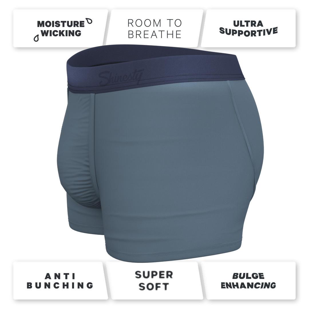 The Wake In The Lake | Tonal Teal Ball Hammock® Pouch Trunks Underwear