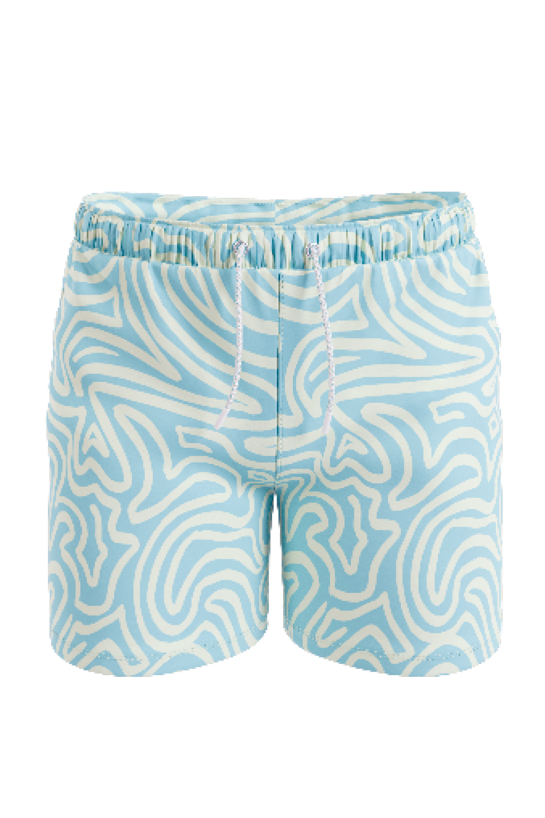 The Water Park | Neon Abstract Line Ball Hammock® Pouch 8" Swim Trunks