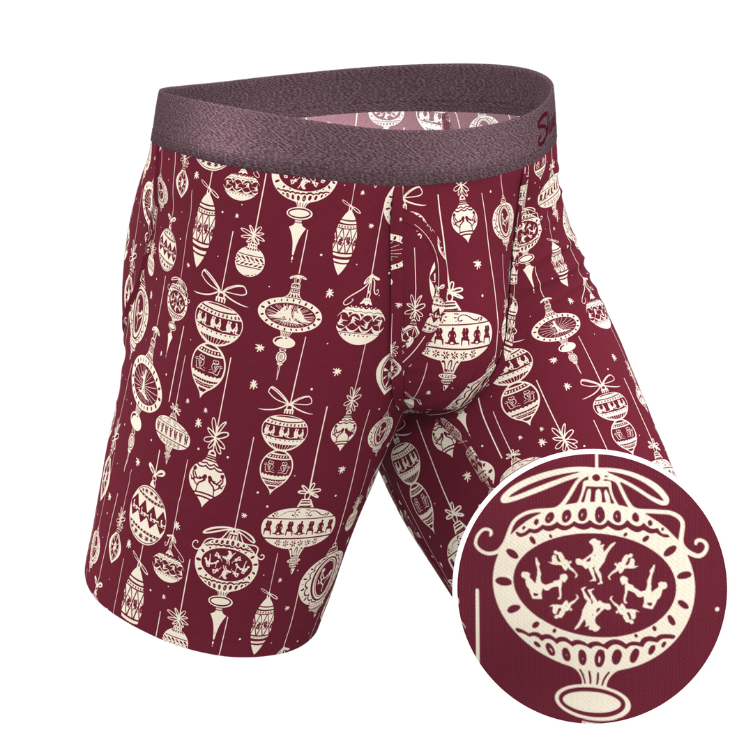 The Well Hung | Naughty Ornament Long Leg Ball Hammock® Pouch Underwear With Fly