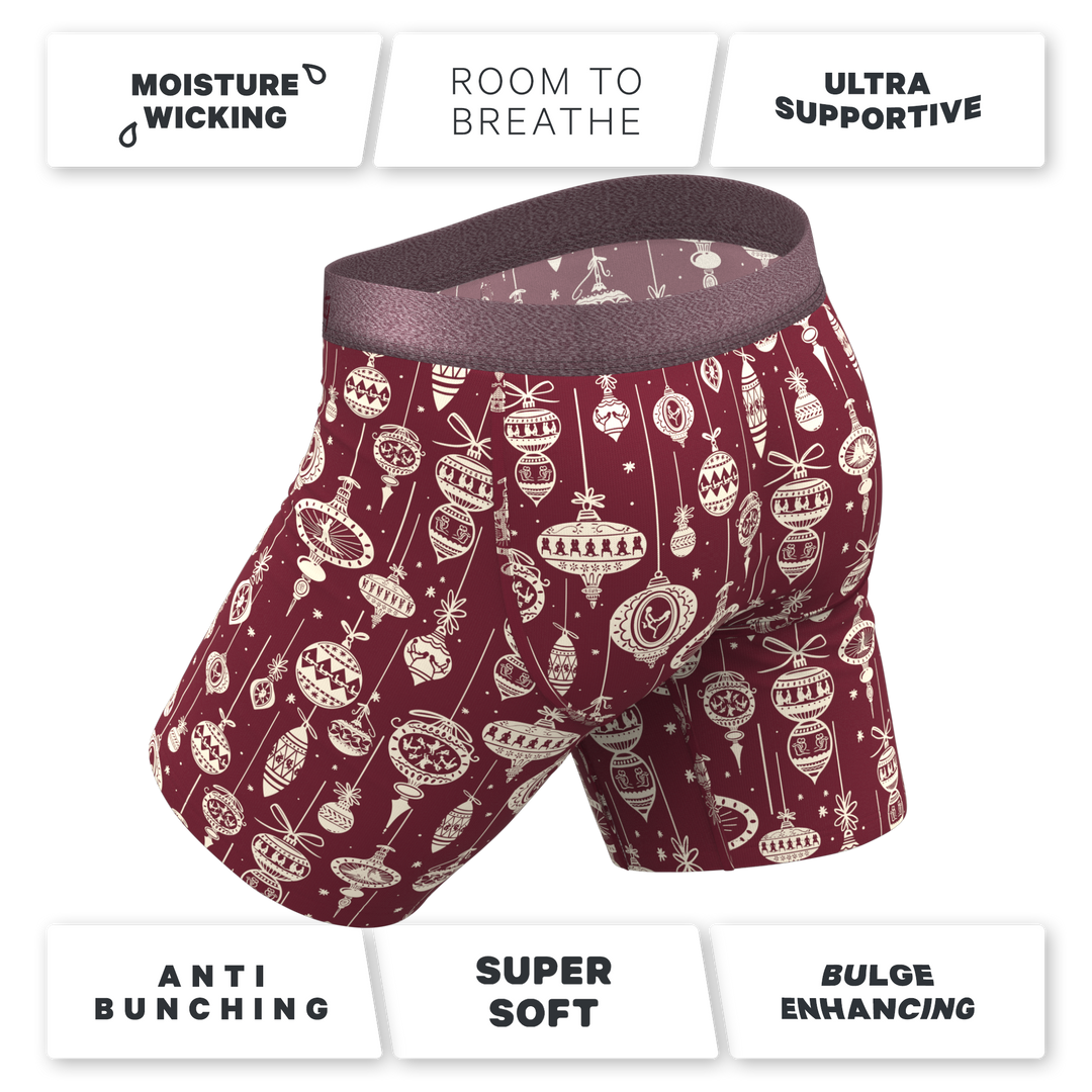 The Well Hung | Naughty Ornament Long Leg Ball Hammock® Pouch Underwear With Fly