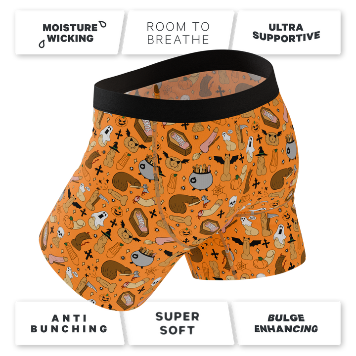 The Wicked Willy | Graphic Trick or Treat Ball Hammock® Pouch Underwear With Fly