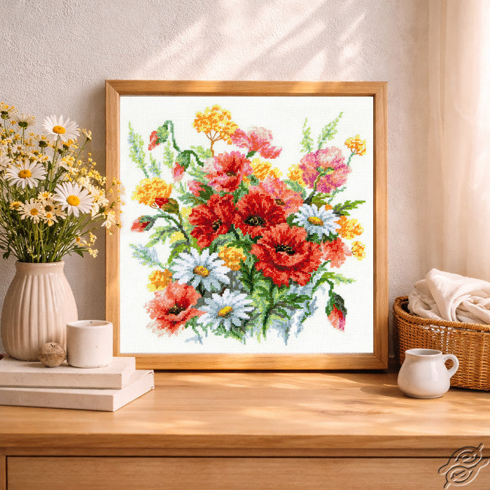Wildflowers Counted Cross Stitch Kit by Magic Needle 70-58