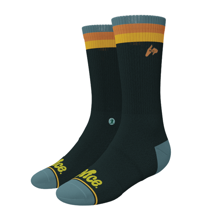 The Wine Dine & 69 | Route 69 Heel Hammock™ Crew Socks