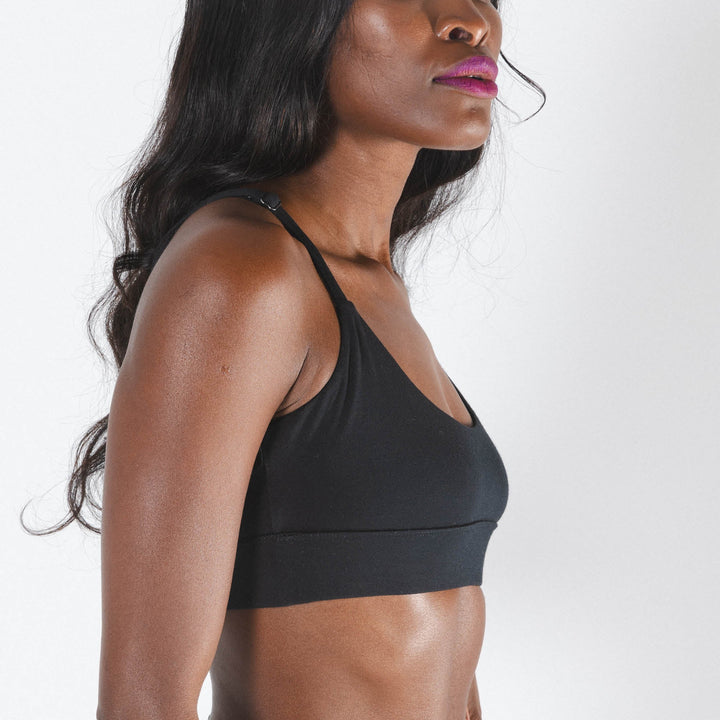 The Threat Level Midnight | Black Boob Hammock™ Scoop Bralette