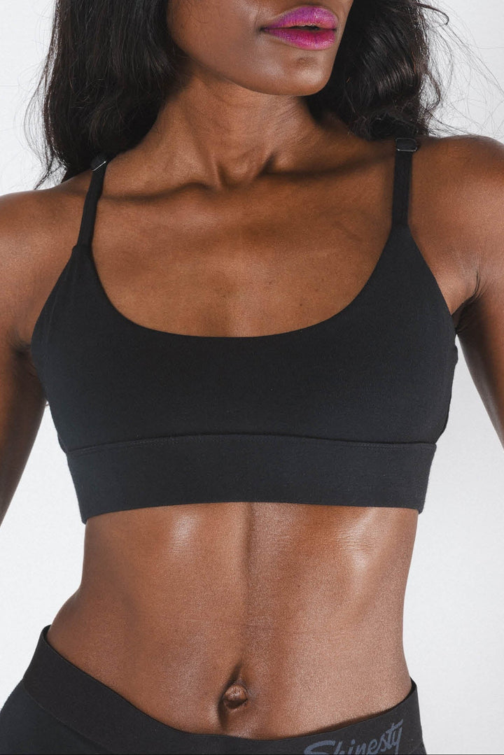 The Threat Level Midnight | Black Boob Hammock™ Scoop Bralette