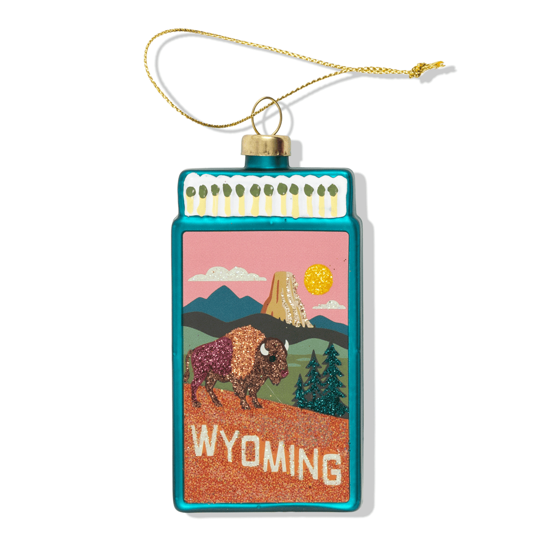 Wyoming Matchbook Ornament