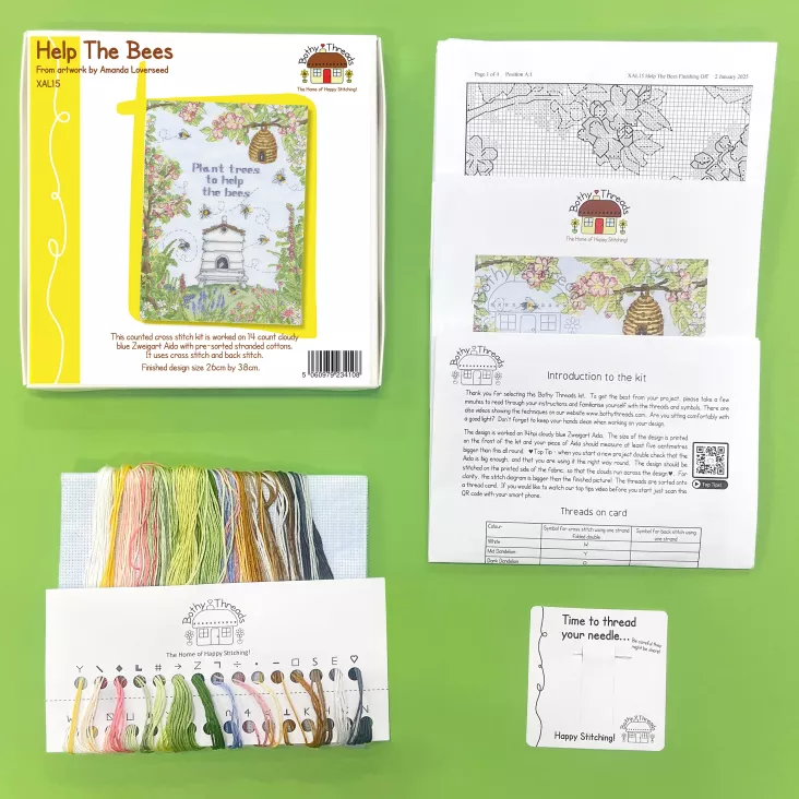 Help The Bees XAL15 Counted Cross Stitch Kit