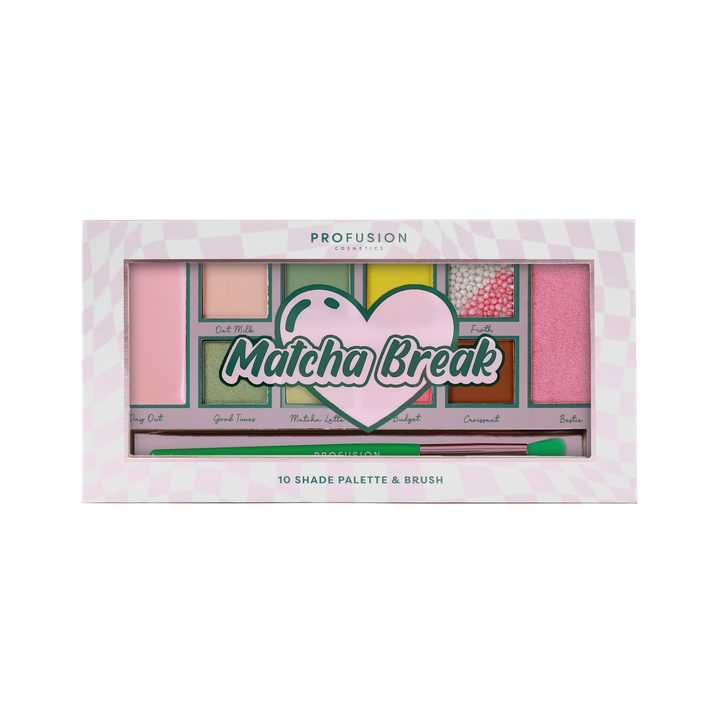 Matcha Break 10 Shade Palette & Brush