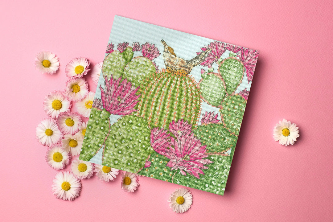 Cactus Garden XFY10 Counted Cross Stitch Kit