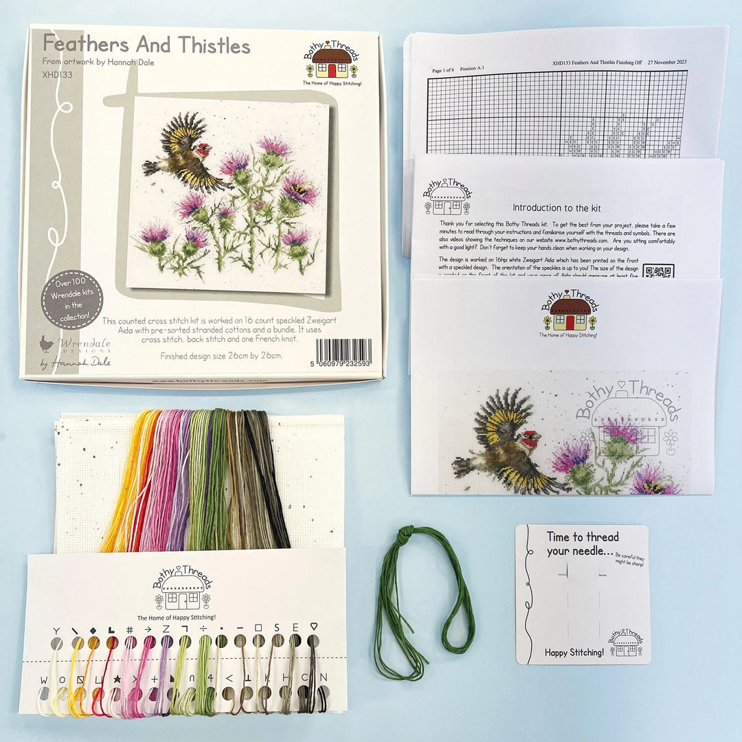 Feathers And Thistles XHD133 Counted Cross Stitch Kit