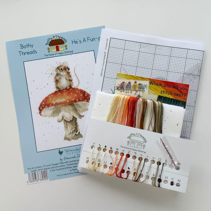 He's A Fun-gi XHD74 Counted Cross Stitch Kit