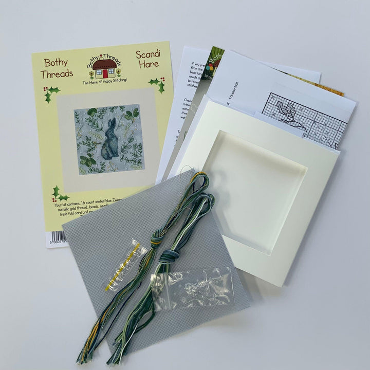 Scandi Hare Kit XMAS61 Counted Cross Stitch Kit