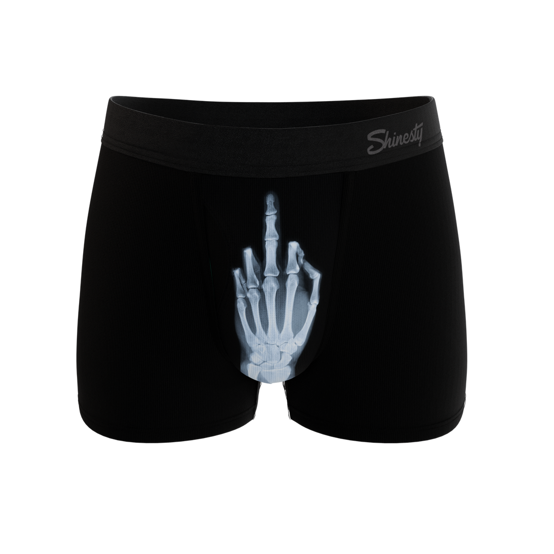 The XXX Ray | Middle Finger X Ray Ball Hammock® Pouch Trunks Underwear