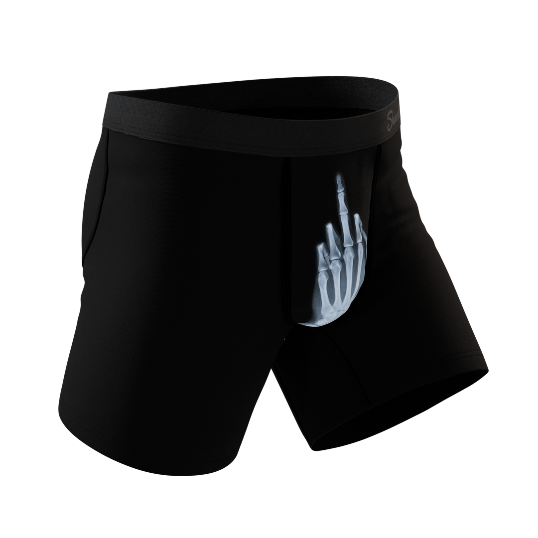 The XXX Ray | Middle Finger X Ray Ball Hammock® Pouch Underwear