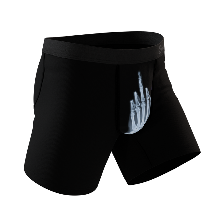 The XXX Ray | Middle Finger X Ray Ball Hammock® Pouch Underwear
