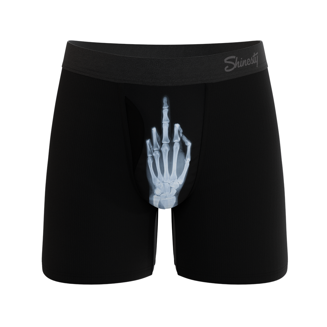 The XXX Ray | Middle Finger X Ray Ball Hammock® Pouch Underwear With Fly