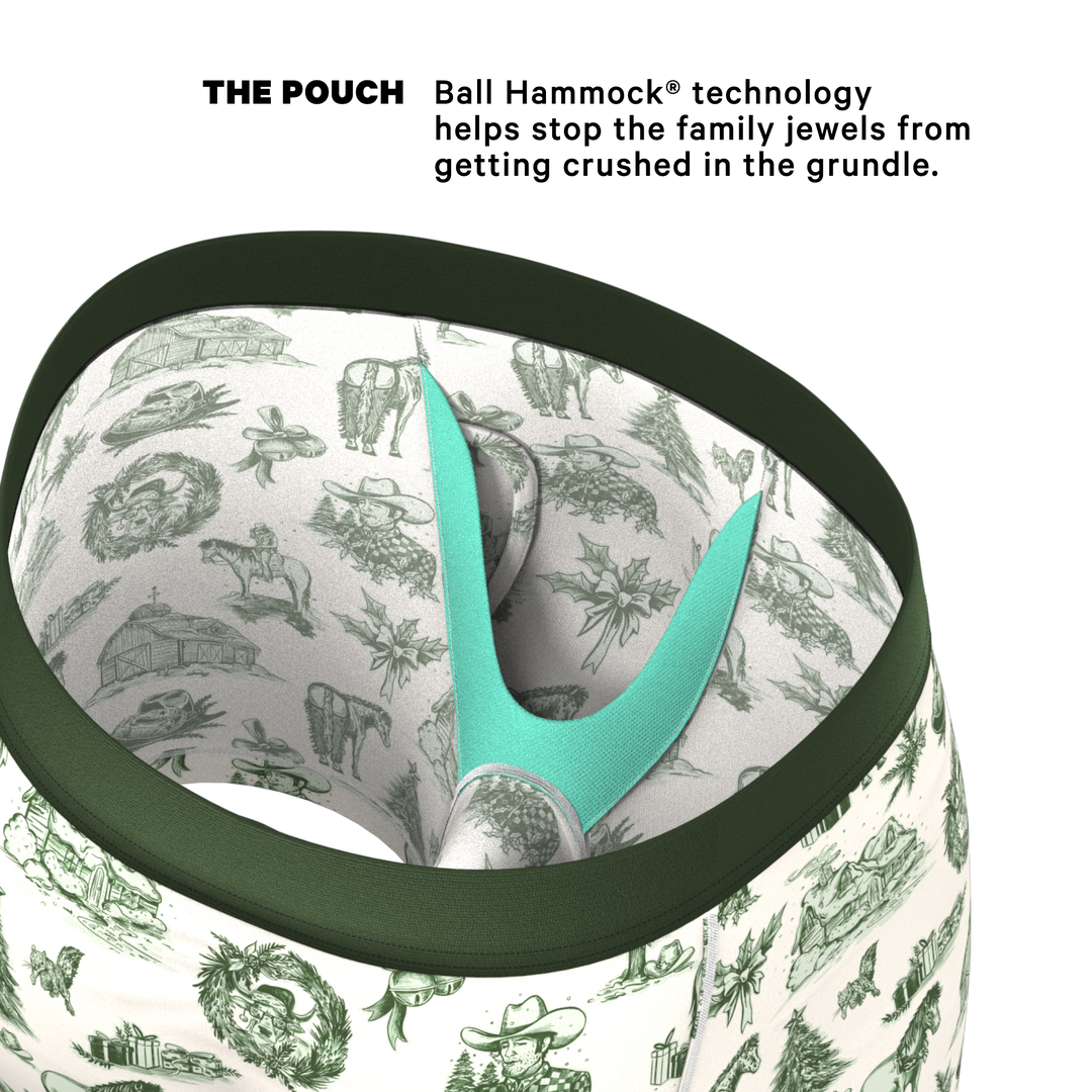 The Western Wonderland | Western Toile Ball Hammock® Pouch Underwear With Fly