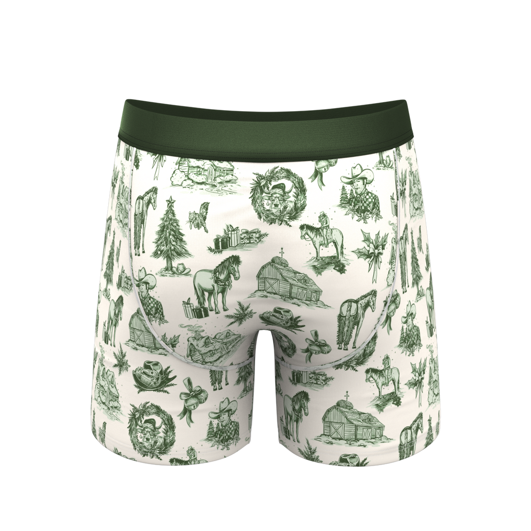 The Western Wonderland | Western Toile Ball Hammock® Pouch Underwear With Fly