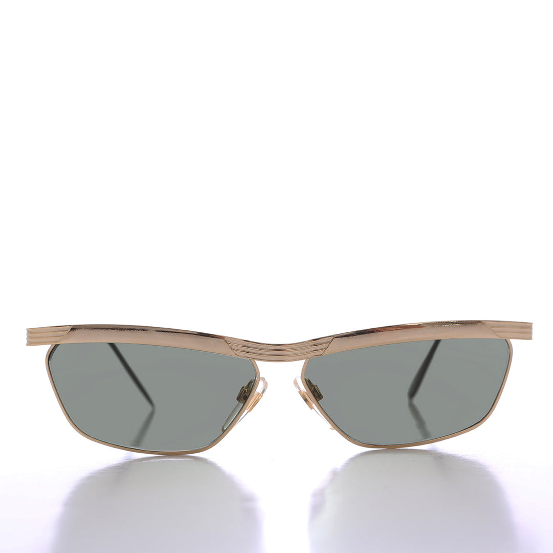 90s Curved Gold Black Frame - Yara