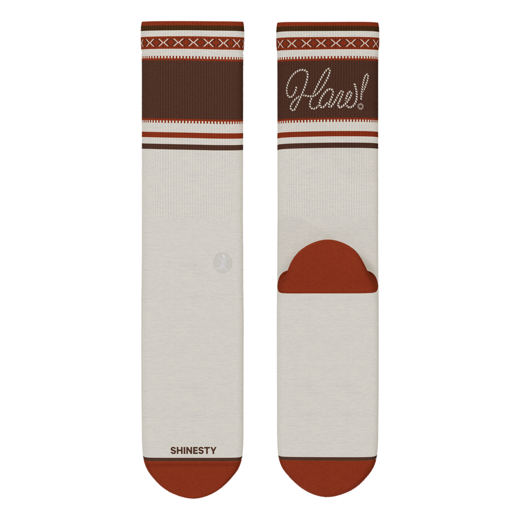 The Yee Haw | Lasso Heel Hammock™ Crew Socks