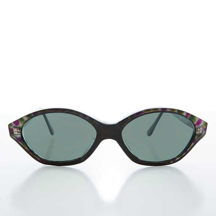 Slim Black Cat Eye Vintage Sunglasses - Zelda