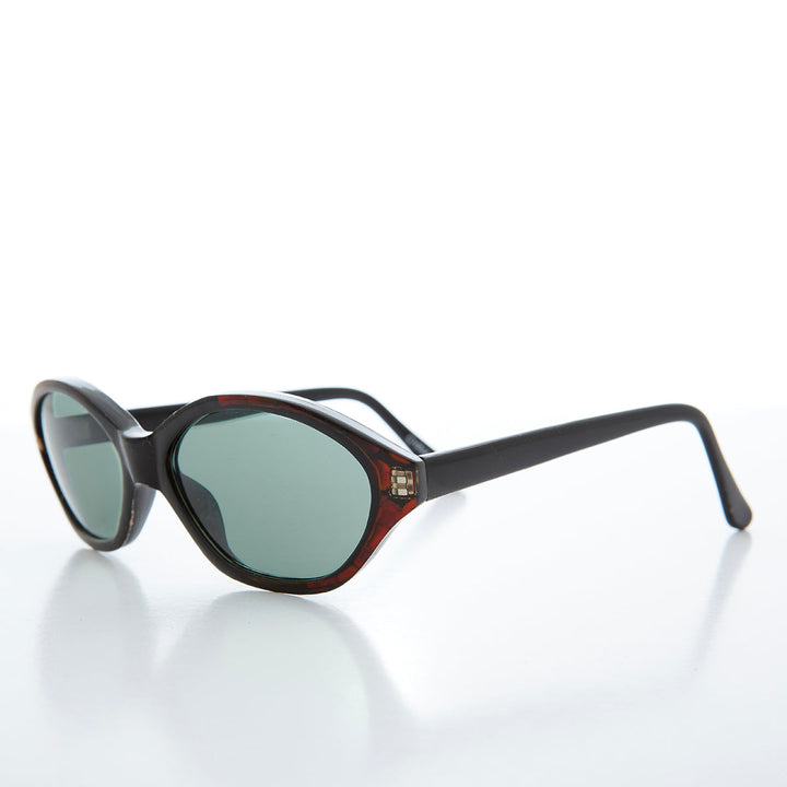 Slim Black Cat Eye Vintage Sunglasses - Zelda