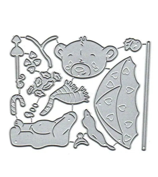 Teddy Bear Cutting Dies Set F07M2-7-ZG262