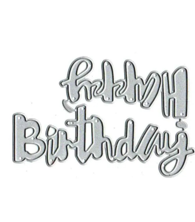 Happy Birthday Wishes Cutting Dies Set F07M2-7-ZG393
