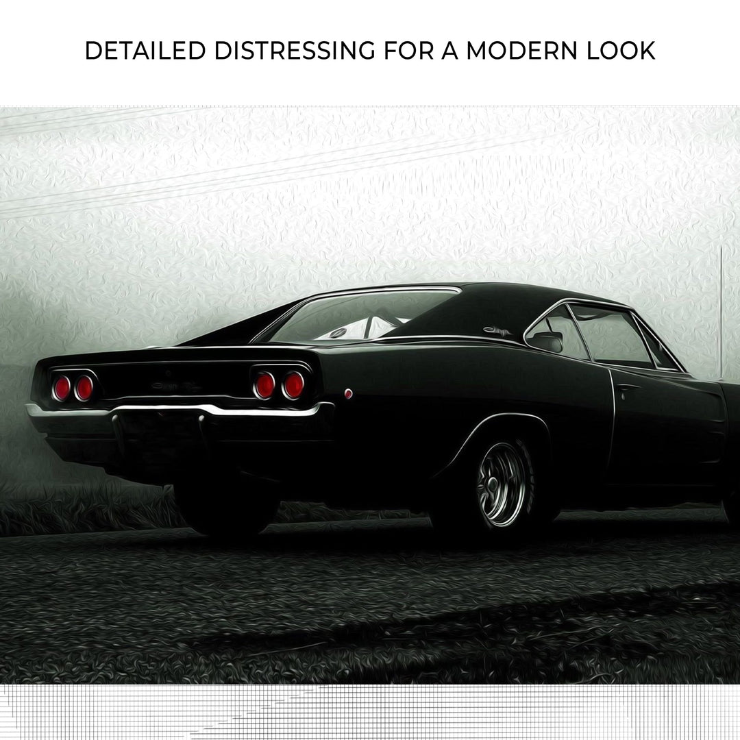 Race Car Vintage Canvas Wall Art