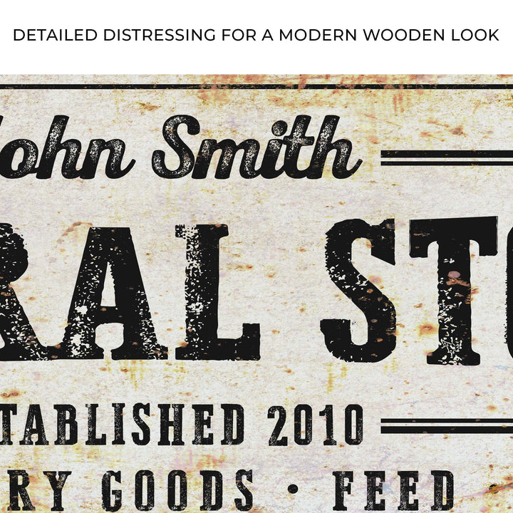 Rustic General Store Sign