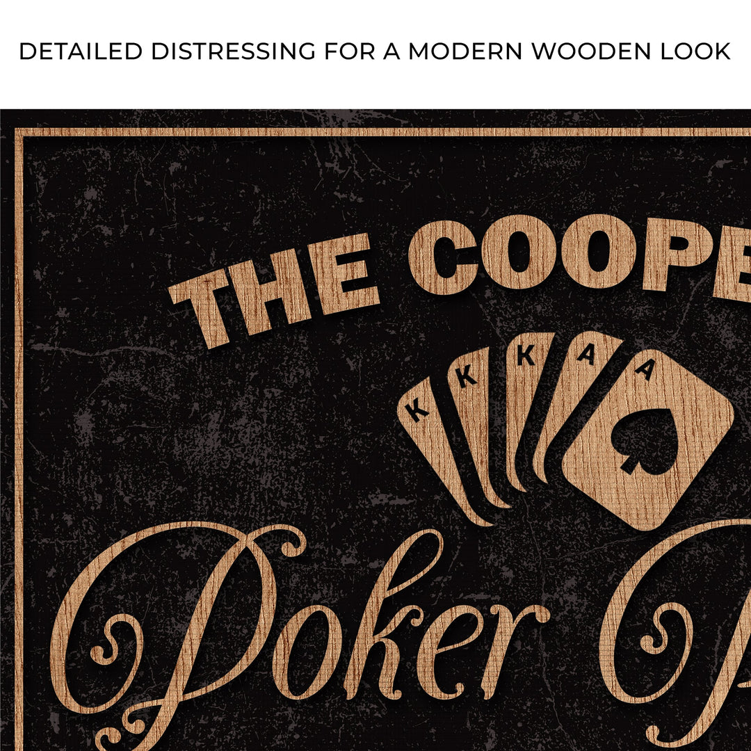 Invitation Only Poker Room Sign