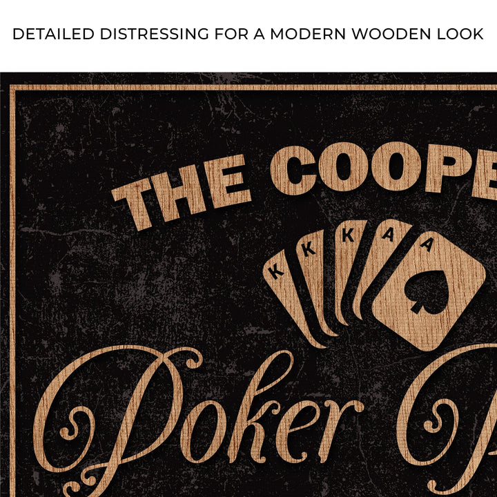 Invitation Only Poker Room Sign