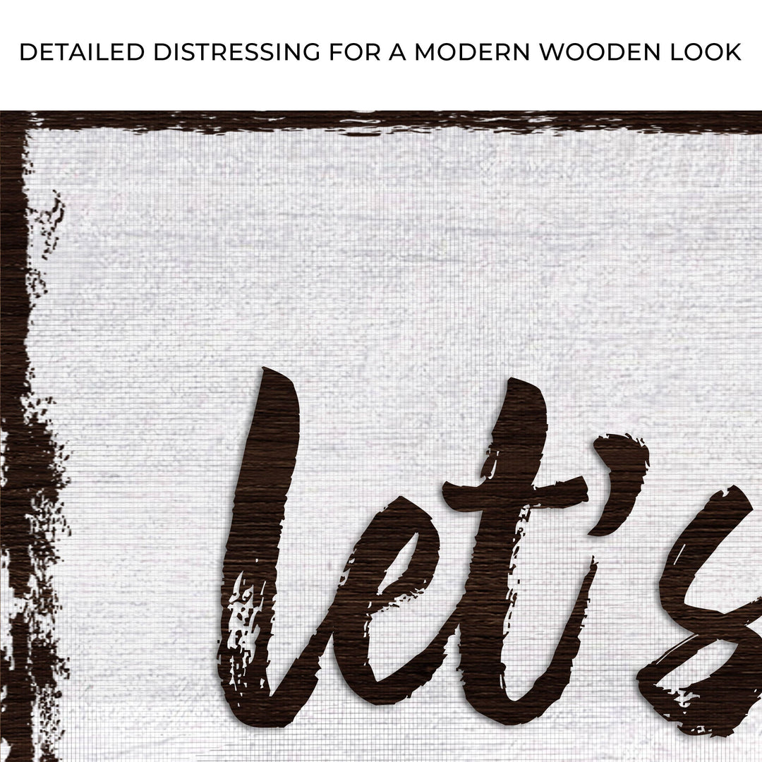 Let's Stay In Bed Sign