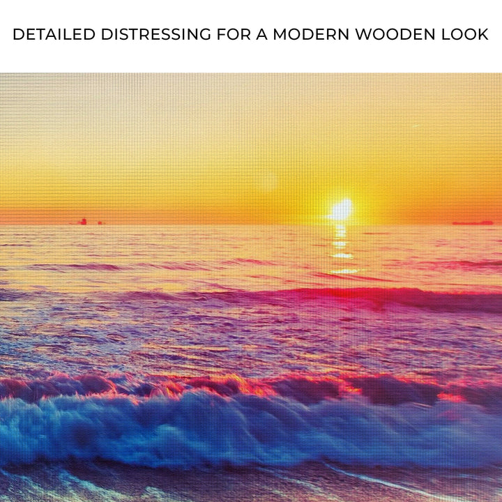 Sunrise Over The Ocean Canvas Wall Art