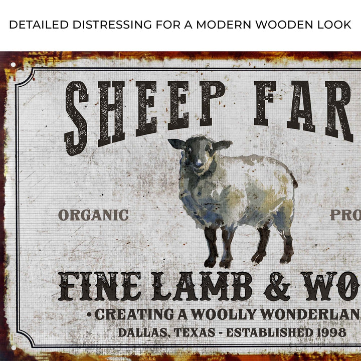 Sheep Farm Sign V